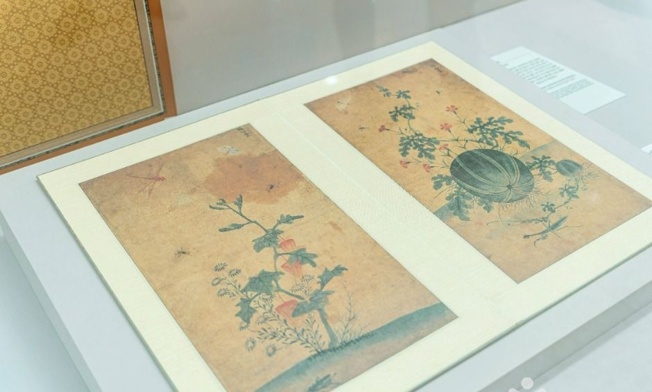 강릉 오죽헌·시립박물관 실내에 전시된 회화 자료