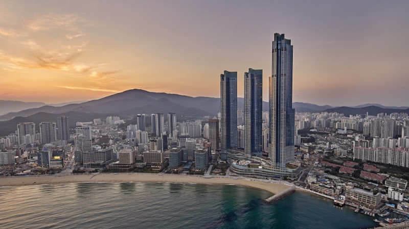 부산 해운대 호텔 외관
