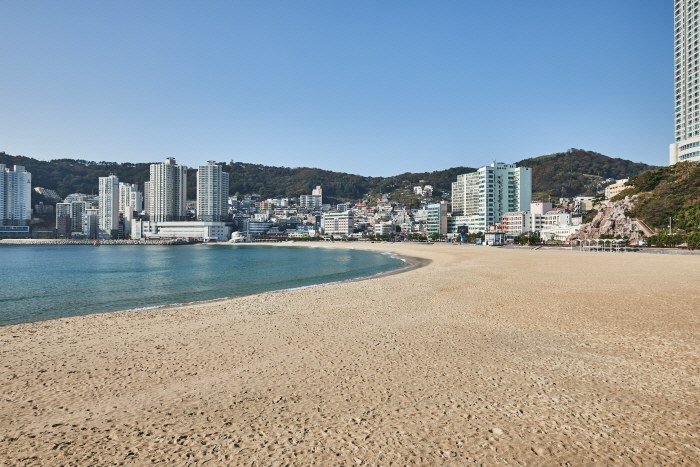 송도해수욕장과 구름산책로